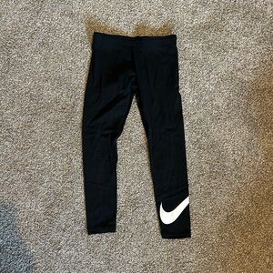 Nike Kids Black Leggings size sm/8-9y